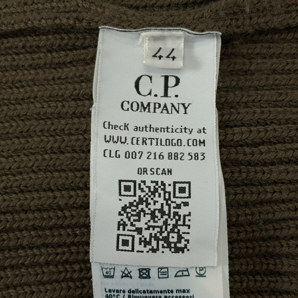 C.P. COMPANY / シーピーカンパニー | ウールミックス ボタンネック リブニット | 44 | メンズ