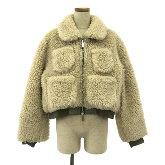 sacai / サカイ | 2023AW | Faux Shearling Blouson / ボア ブルゾン ジャケット | 2 | レディース