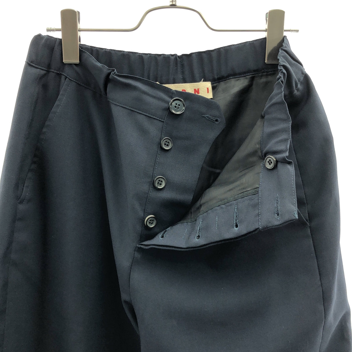 MARNI / マルニ | 2024SS | ヴァージンウール スラックスパンツ | 40 | ダークネイビー | レディース