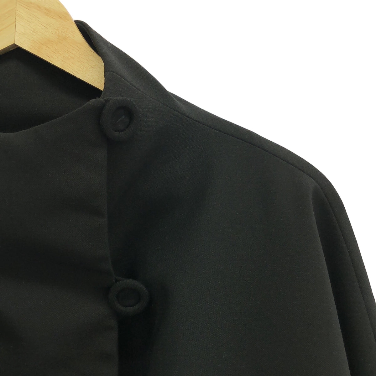 MAISON FLANEUR / 메종 플라네일 | 하이넥 더블 오버 재킷 / 총 안감 | 38 | 블랙 | 여성