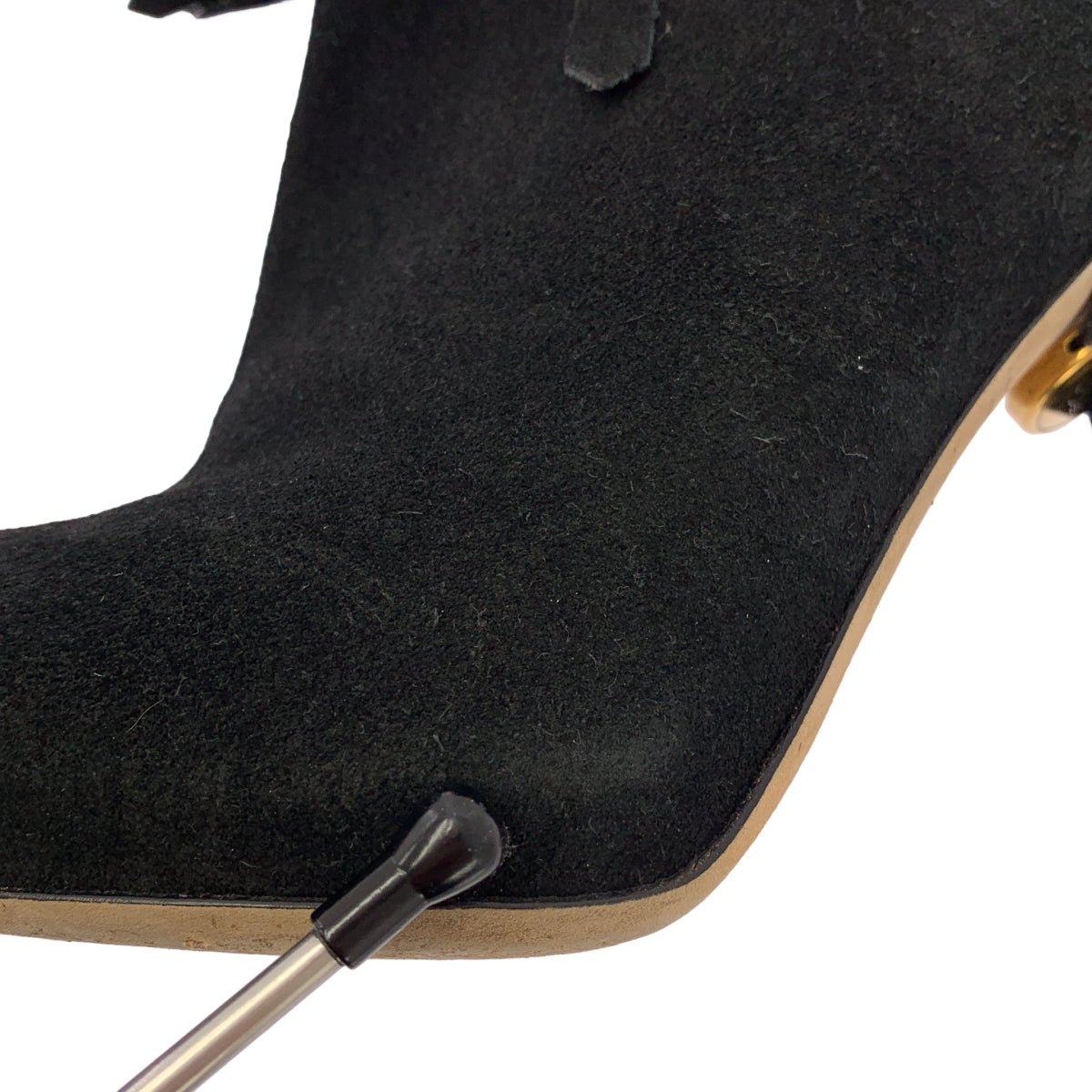 GUCCI / 구찌 | 스웨이드 가죽 프린지 사이드 Zip 짧은 부츠 | 35 1/2 |