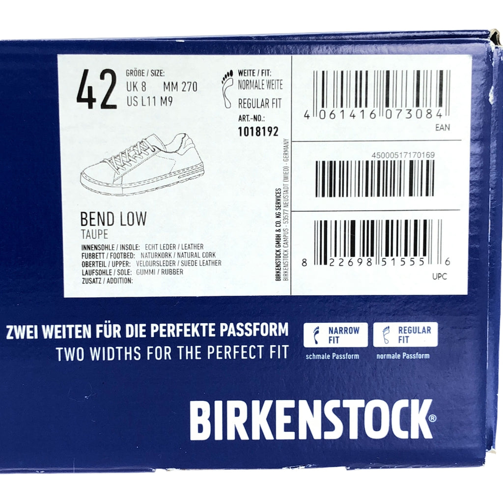 【美品】  BIRKENSTOCK / ビルケンシュトック | BEND LOW ベンドロー スニーカー | 42 | ベージュ | メンズ