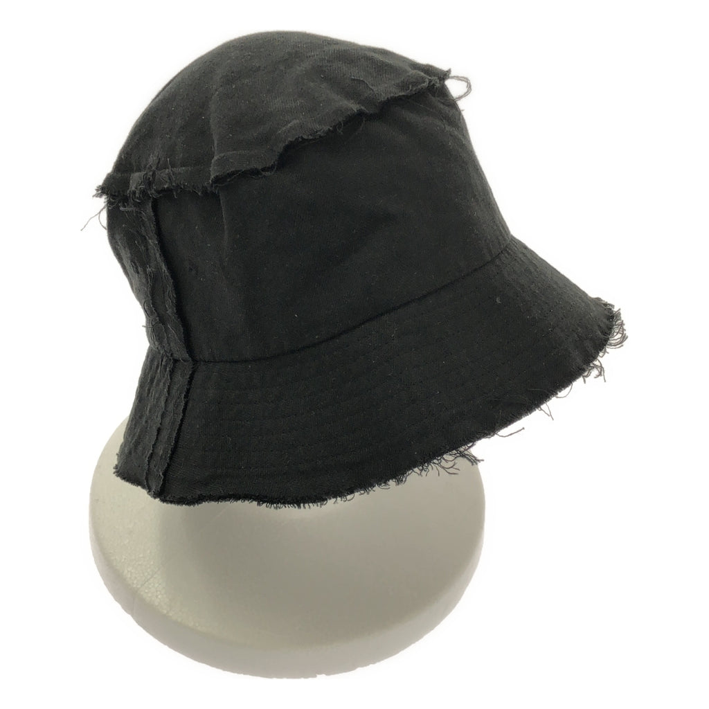 S'YTE YOHJI YAMAMOTO / サイトヨウジヤマモト | Li/C Washer Twill Cut Off Long Brim Hat / カットオフ インサイドアウト バケットハット 帽子 |