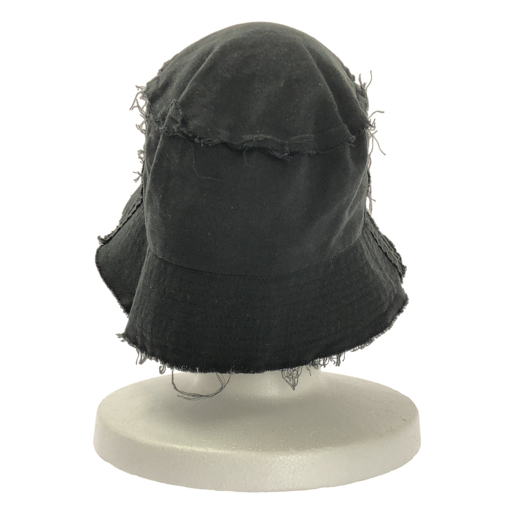 S'YTE YOHJI YAMAMOTO / サイトヨウジヤマモト | Li/C Washer Twill Cut Off Long Brim Hat / カットオフ インサイドアウト バケットハット 帽子 |