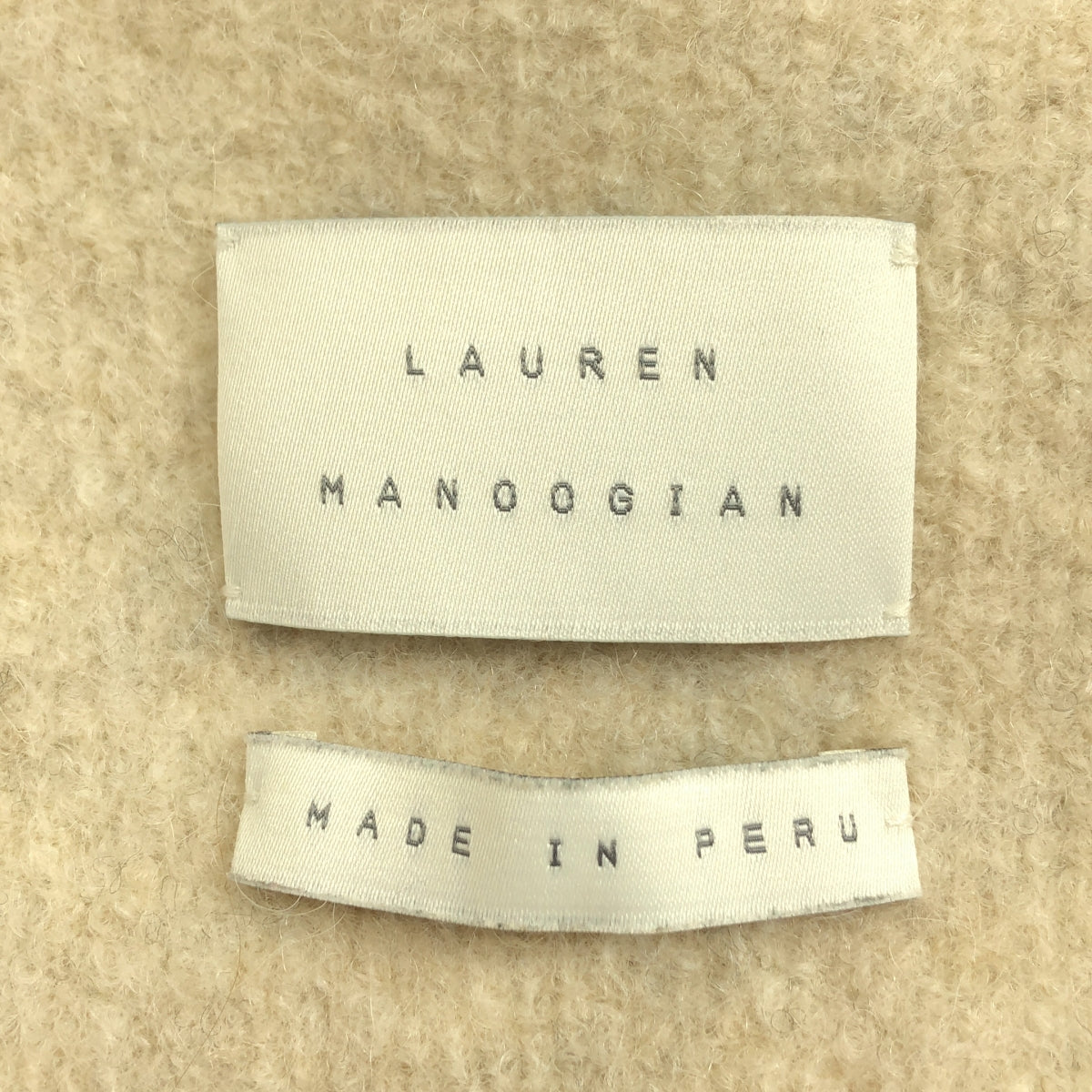 LAUREN MANOOGIAN / 로렌 마누기안 | 알파카 더블 페이스 코트 | 1 |