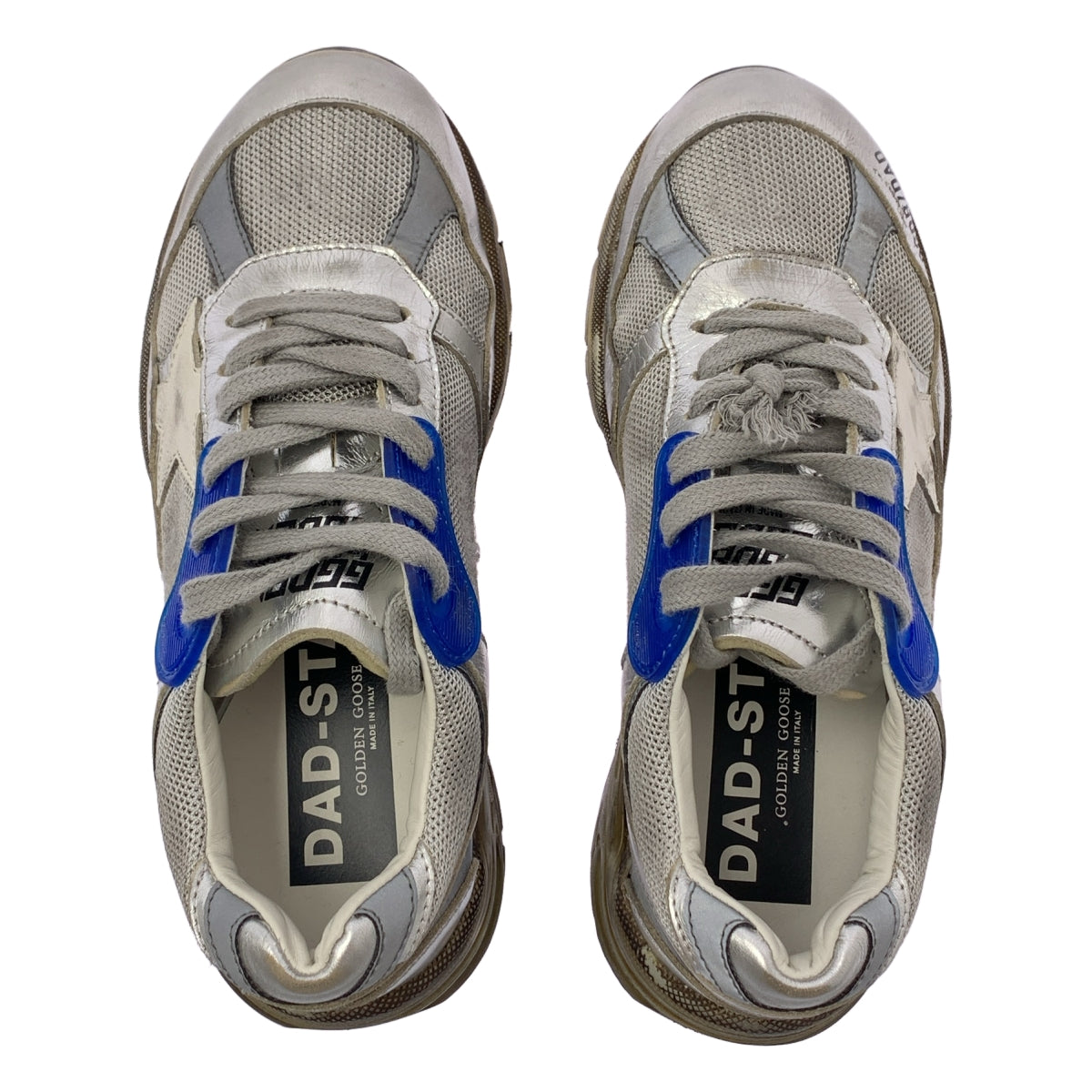 GOLDEN GOOSE / 골든구스 | 2024AW | DAD-STAR 빈티지 가공 로우 컷 스니커즈 | 35 | 여성