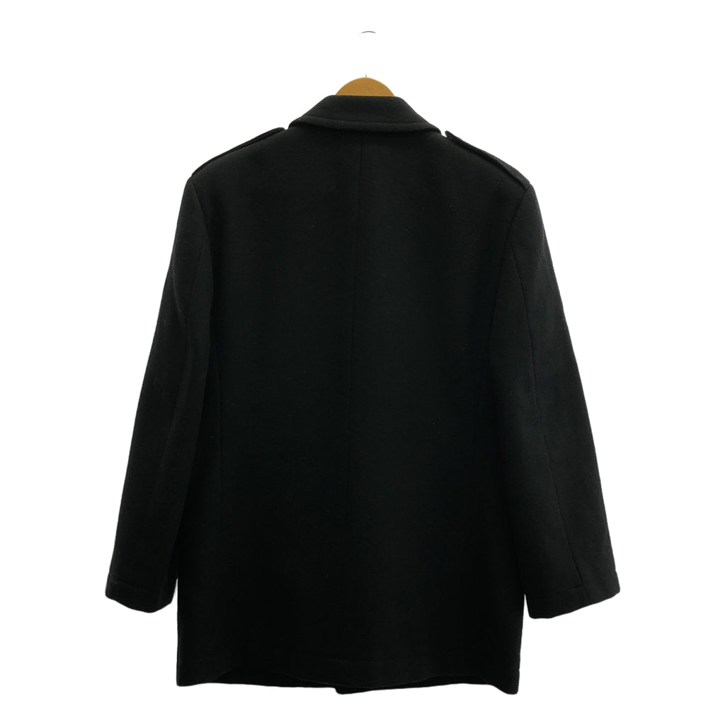 COMME des GARCONS | 經編針織布料西元 1998 年 |羊毛單層大衣|黑色|女性的