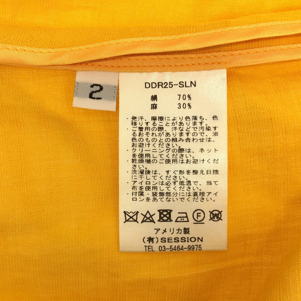 SAYAKADAVIS / サヤカディヴィス | シルク リネン Vネック ワンピース | 2 | レディース