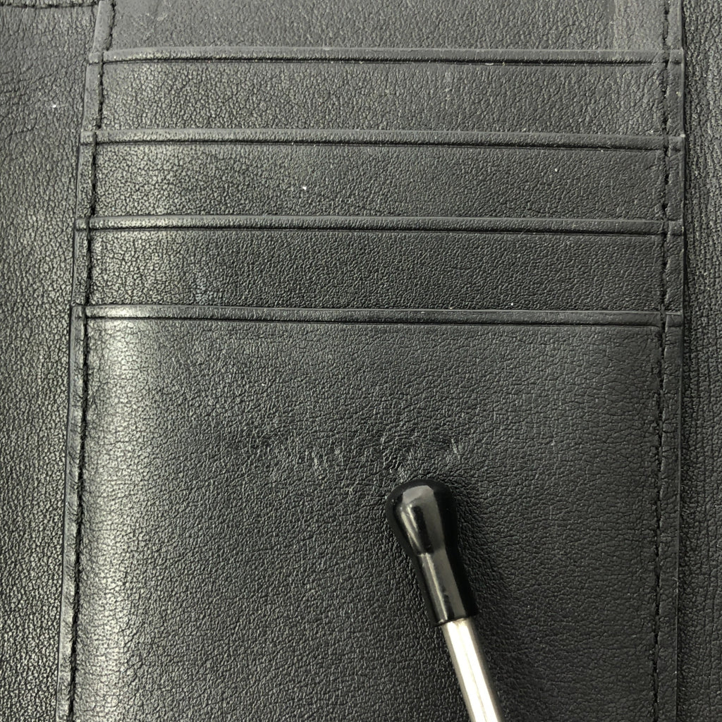 【美品】  TORY BURCH / トリーバーチ | レザー ロゴ コンパクトウォレット 財布 | ブラック | レディース