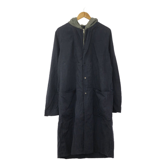 MIHARA YASUHIRO | Sweat Parka Docking Layered Shirt Coat | 48 | Men's