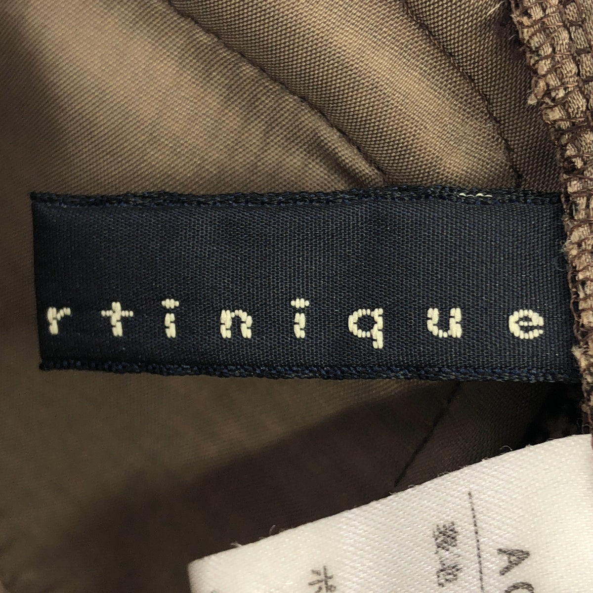 martinique / マルティニーク | 千鳥格子 チェック柄 テーパード パンツ | 1 | ブラウン系 | レディース