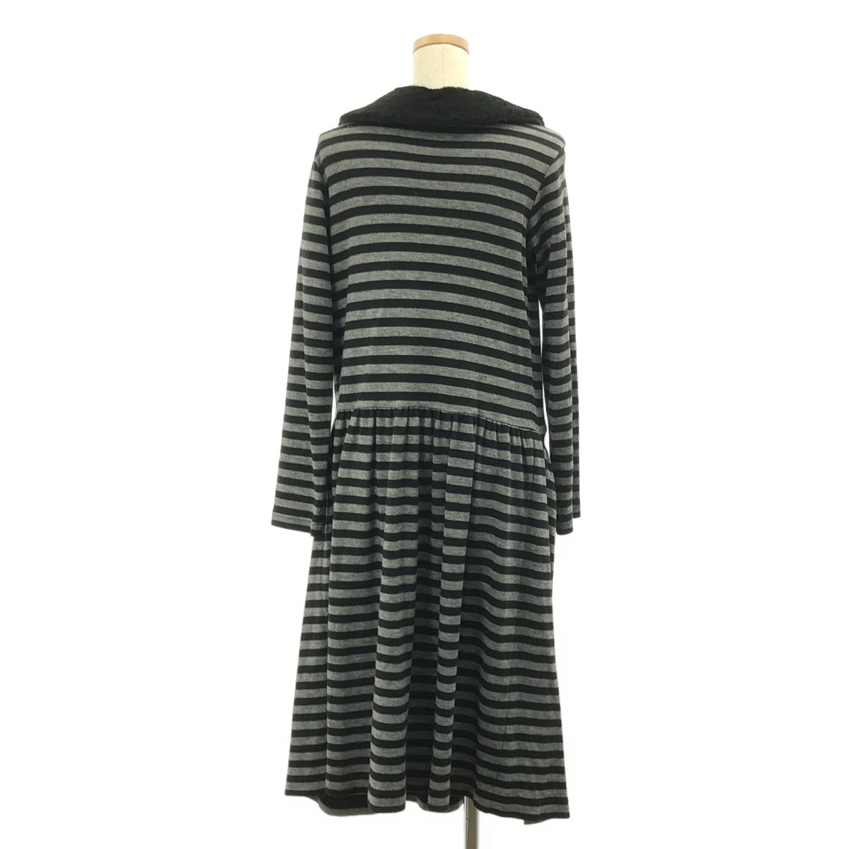 tricot COMME des GARCONS / Tricom De Galson | 2010AW | 양털 칼라 테두리 원피스 | S |
