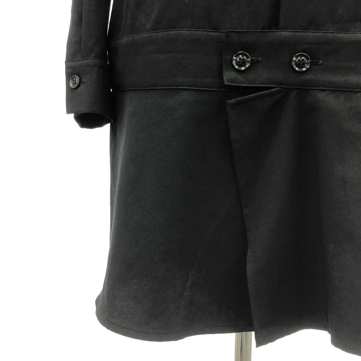 [品相良好] Y's / Y's Yohji Yamamoto | 2007AW | 羊毛華達呢長襯衫 | 1 | 黑色 | 女款