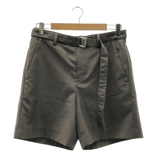 sacai / サカイ | 2024SS | Suiting Shorts / スーチング ベルテッド ショート パンツ | 1 | メンズ