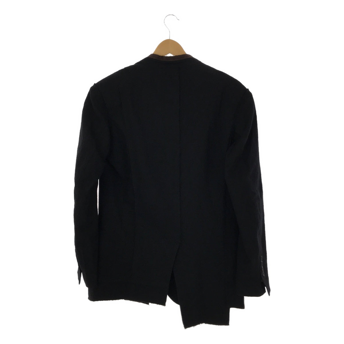 【美品】  ziggy chen / ジギーチェン | アシンメトリック 2ボタンブレザー ジャケット | 44 | black | メンズ