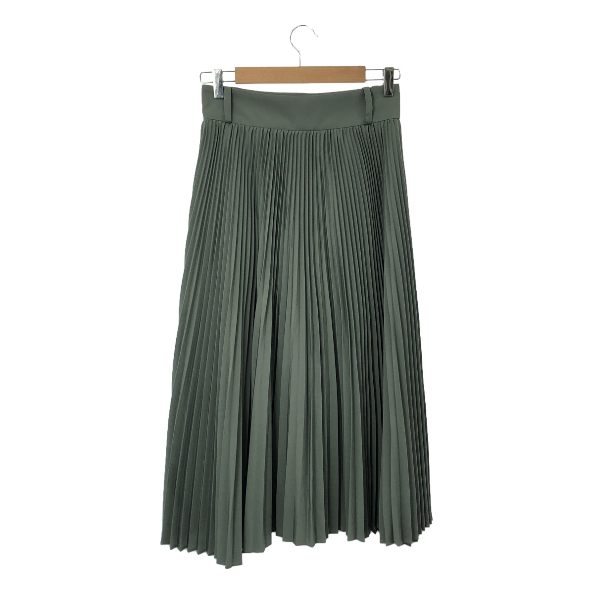 HYKE / ハイク | 2021AW | PLEATED SKIRT プリーツ ロングスカート | 2 | カーキ | レディース – KLD