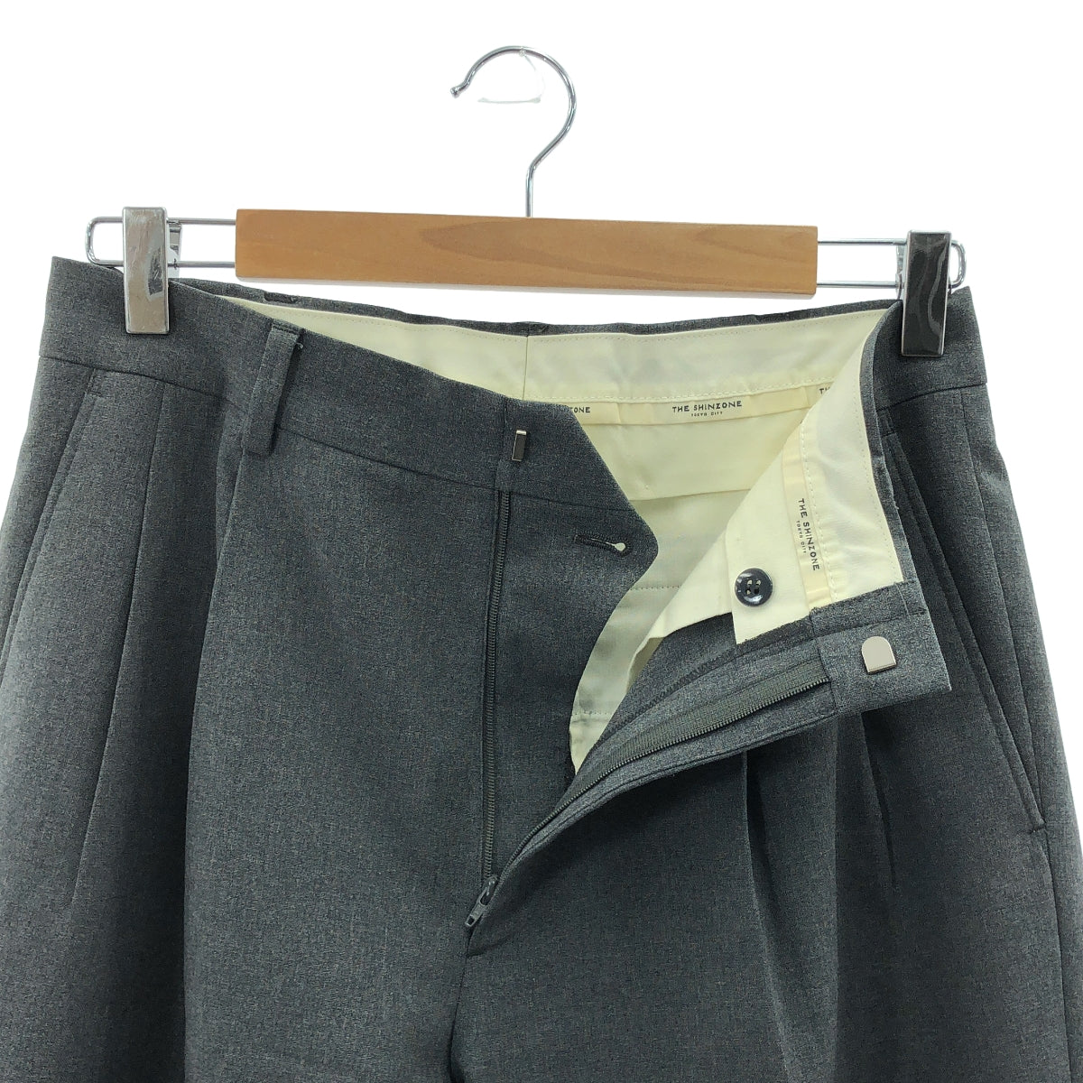 Shinzone / シンゾーン | CHRYSLER PANTS 2タック クライスラー パンツ | 34 | グレー | レディース