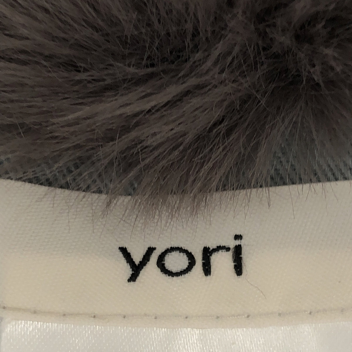 【美品】  yori / ヨリ | エコファーカラー つけ襟 | F | グレー | レディース