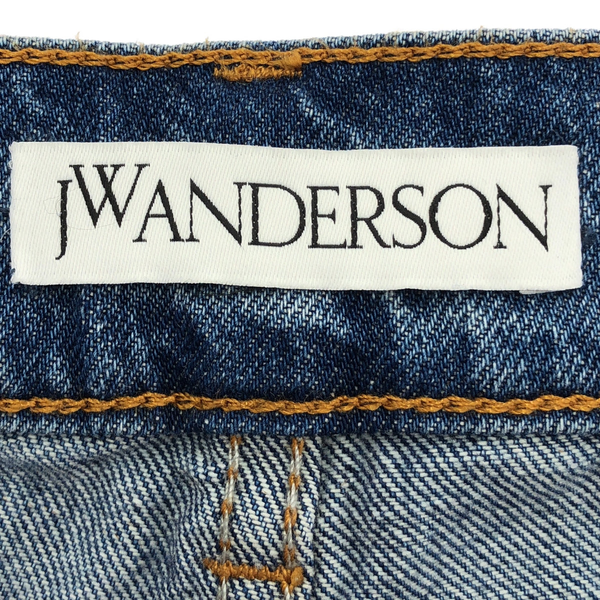 JW Anderson / 제이 더블 앤더슨 | 2023SS | DISTRESSED JEAN 데미지 가공 다른 소재 전환 데님 팬츠 | 34 | 라이트 블루 | 남성