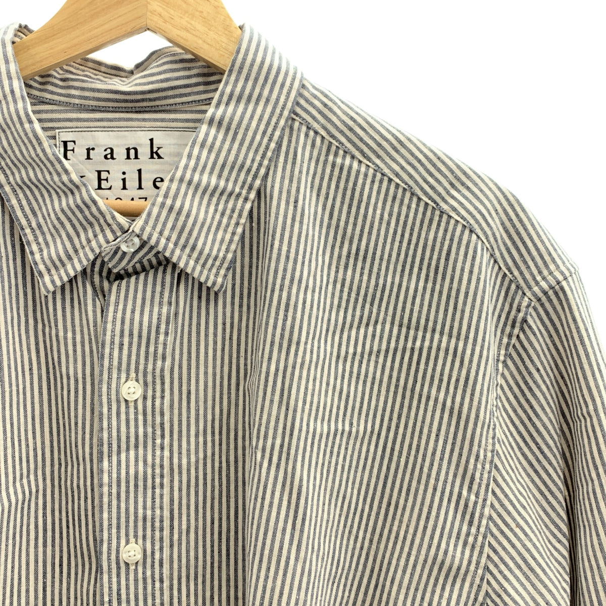 Frank&amp;Eileen / 프랭크 앤 아이린 | FINBAR / NAST / 코튼 스트라이프 오버 실루엣 셔츠 | XL | 남성