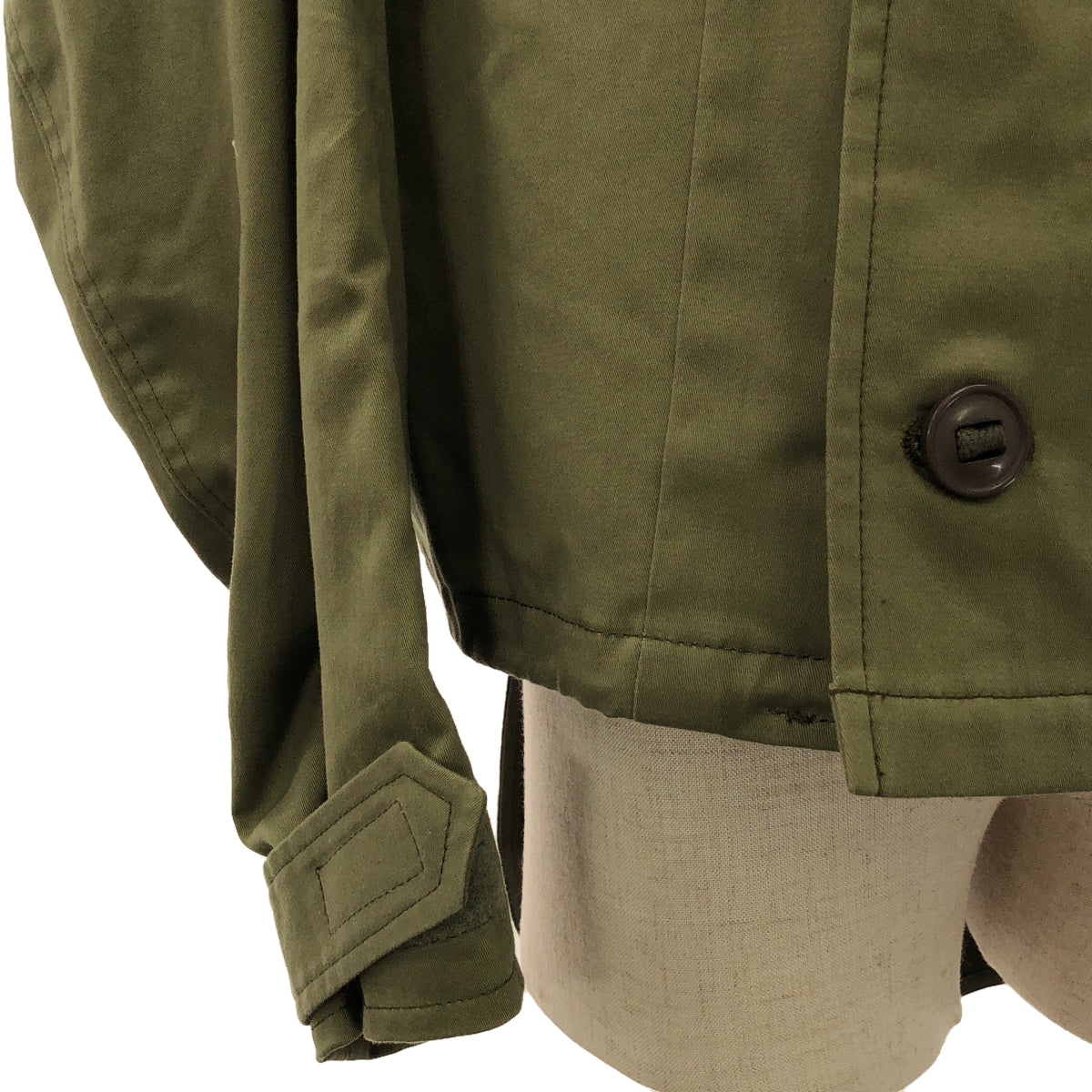 【미품】 Y's / 와이즈 요우지야마모토 | 2022AW | WOOL LIGHT SERGE PILOT JACKET / 밀리터리 재킷 / 착탈 가능 후드 | 2 | 카키 | 여성