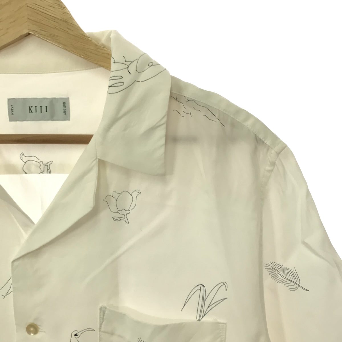 KIJI BLOOM&amp;BRANCH / Kiji | Rayon open collar shirt | 1 | White | Women's