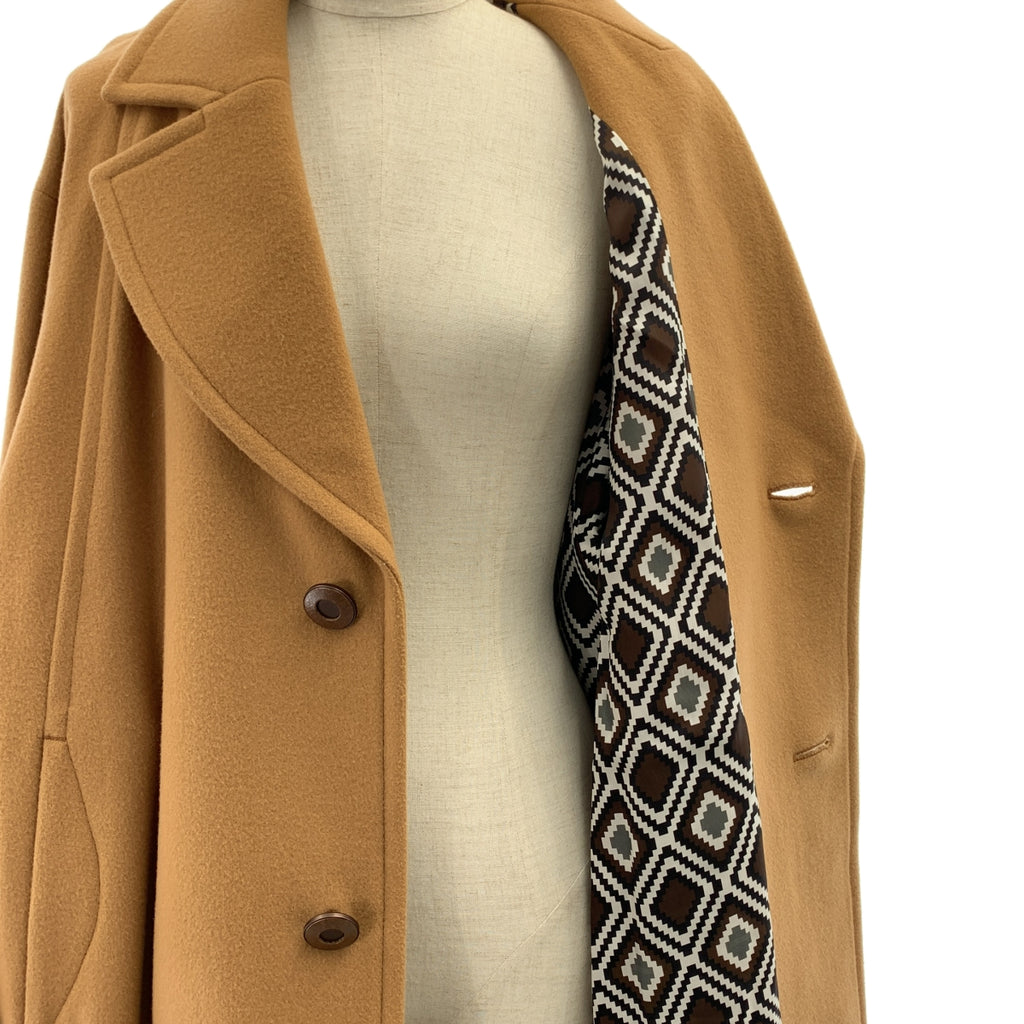 ISSEY MIYAKE / イッセイミヤケ | ウール ラグランスリーブ チェスターコート | 1 | レディース