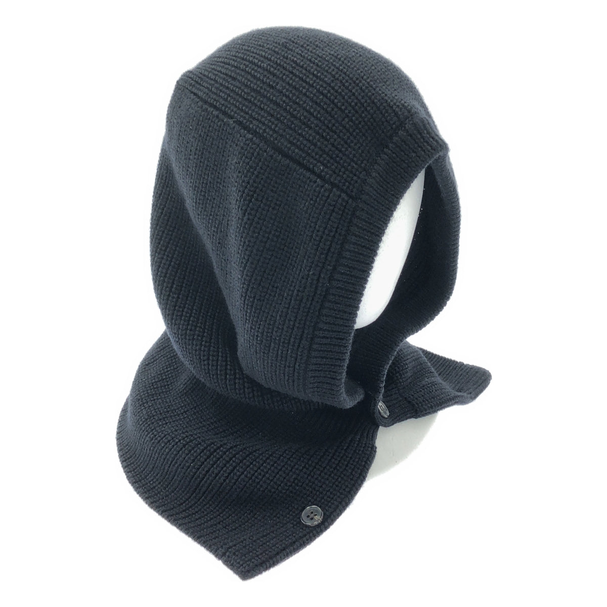 【美品】  BATONER / バトナー | バラクラバ ニットキャップ 帽子 | F | ブラック | レディース