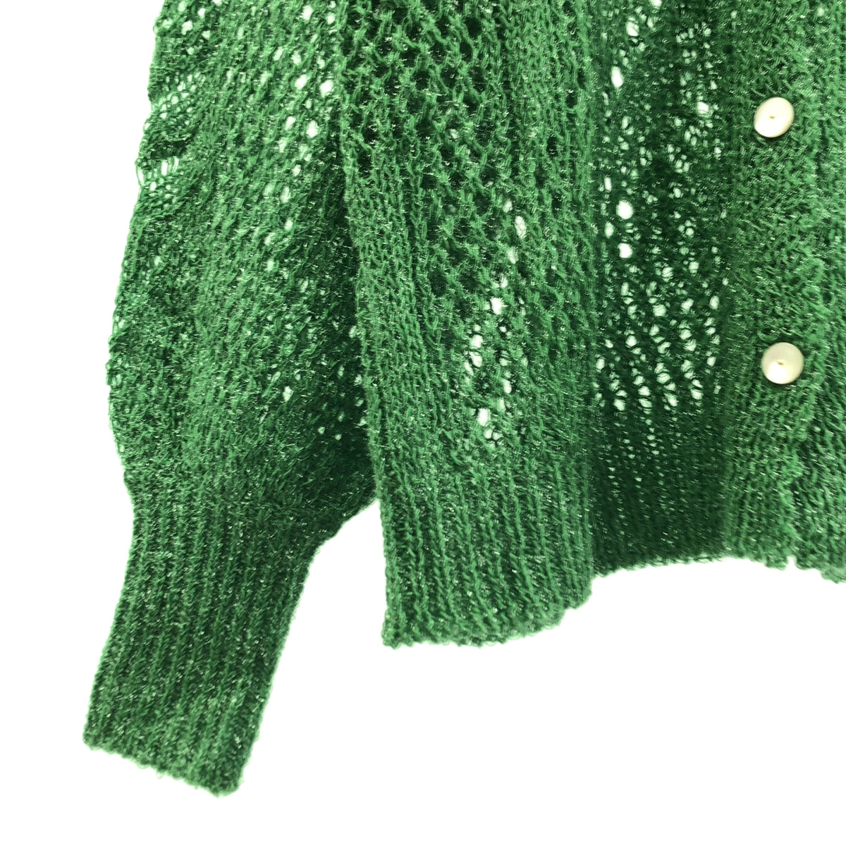 Mame Kurogouchi / マメクロゴウチ | Botanical Pattern Knitted Lame ボタニカル ラメニット カーディガン | 1 | レディース