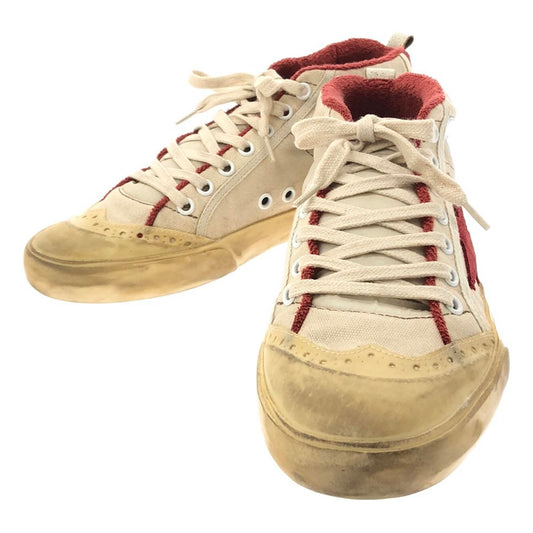 [Good Condition] GOLDEN GOOSE | MID STAR CANVAS SNEAKER | 38 | Red | Women's