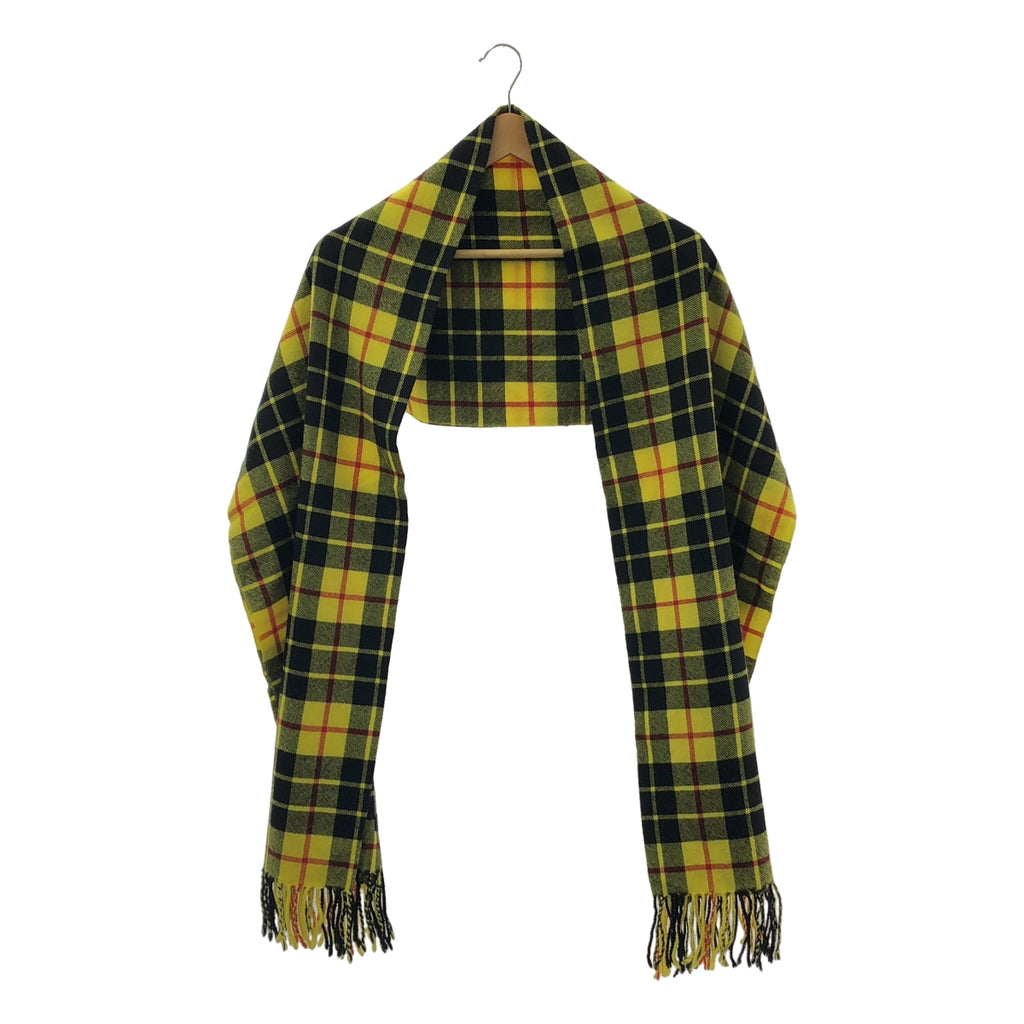 JUNYA WATANABE COMME des GARÇONS / 渡邊淳彌 | Junya Watanabe羊毛格紋流蘇圍巾| SHOPBOP