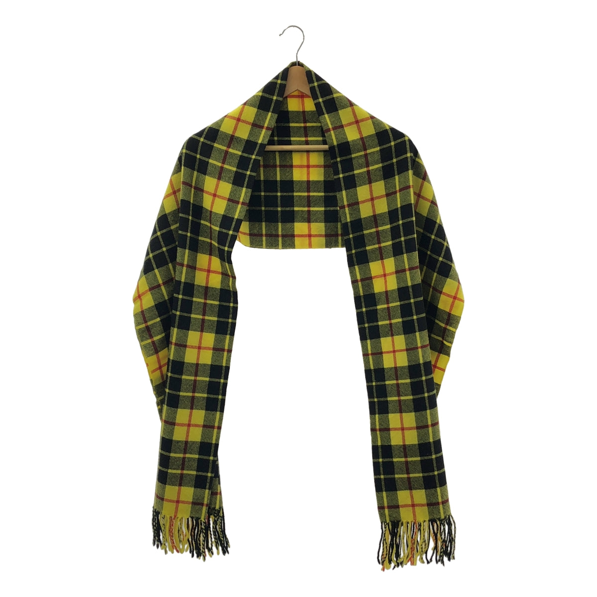 JUNYA WATANABE COMME des GARÇONS / 渡邊淳彌 | Junya Watanabe羊毛格紋流蘇圍巾| SHOPBOP