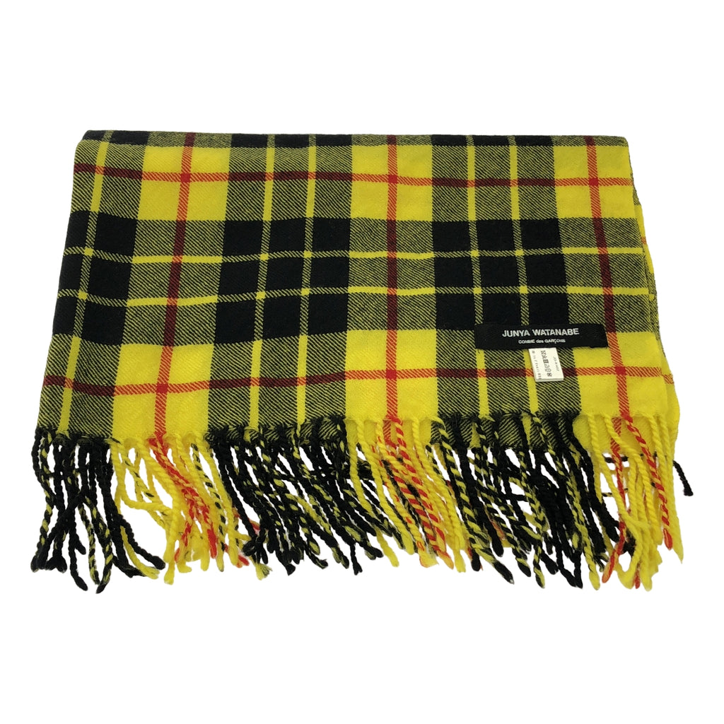 JUNYA WATANABE COMME des GARÇONS / 渡邊淳彌 | Junya Watanabe羊毛格紋流蘇圍巾| SHOPBOP