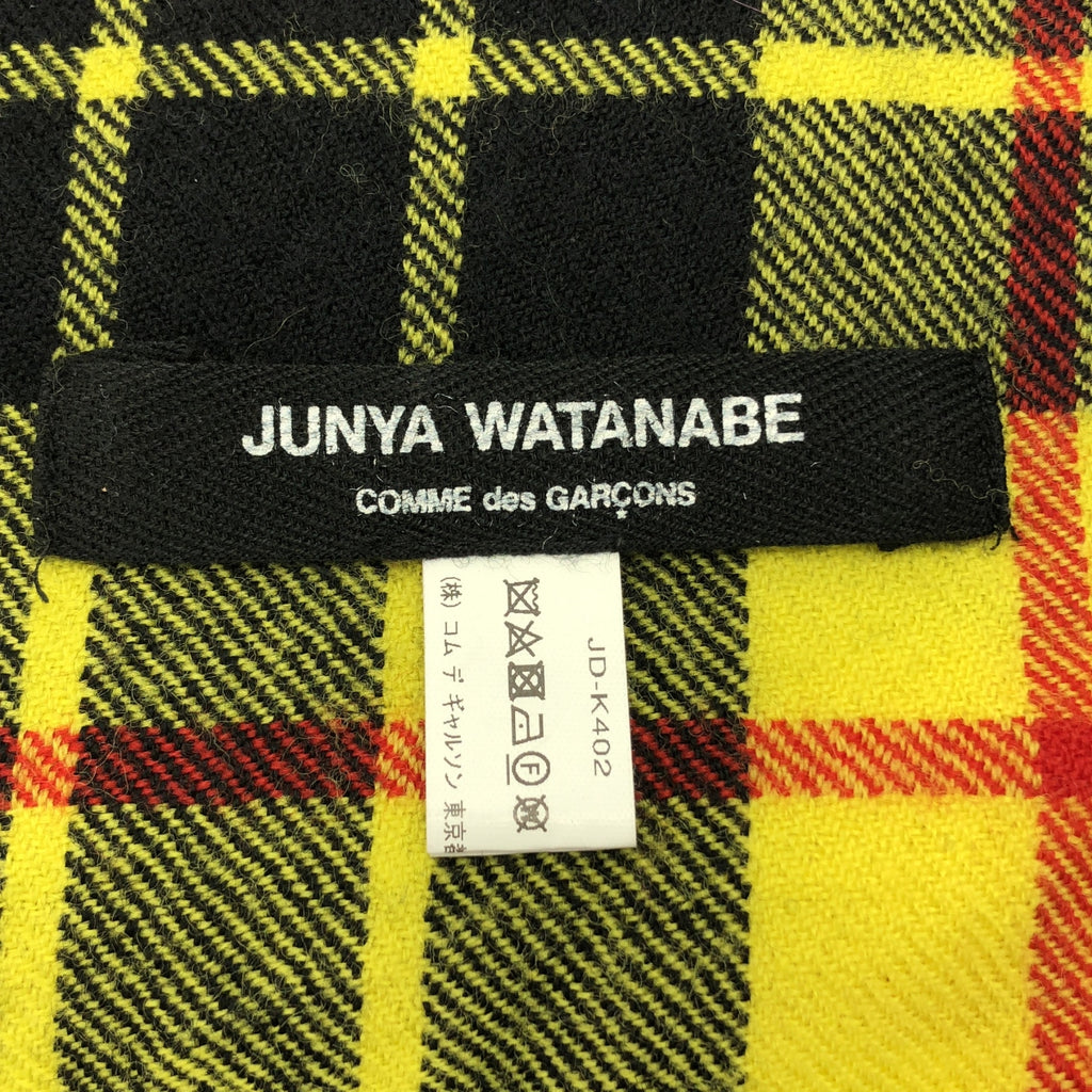 JUNYA WATANABE COMME des GARÇONS / 渡邊淳彌 | Junya Watanabe羊毛格紋流蘇圍巾| SHOPBOP