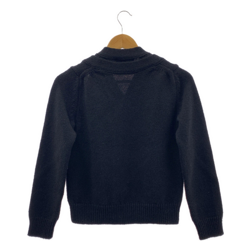 BLACK COMME des GARCONS / 블랙콤 데 걸슨 | AD2020 | Layered Wool Cardigan 레이어드 울 가디건 | XS |