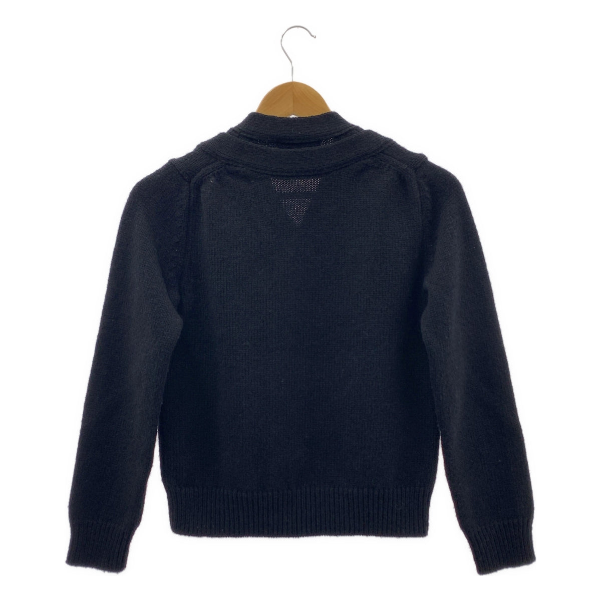 BLACK COMME des GARCONS / 블랙콤 데 걸슨 | AD2020 | Layered Wool Cardigan 레이어드 울 가디건 | XS |