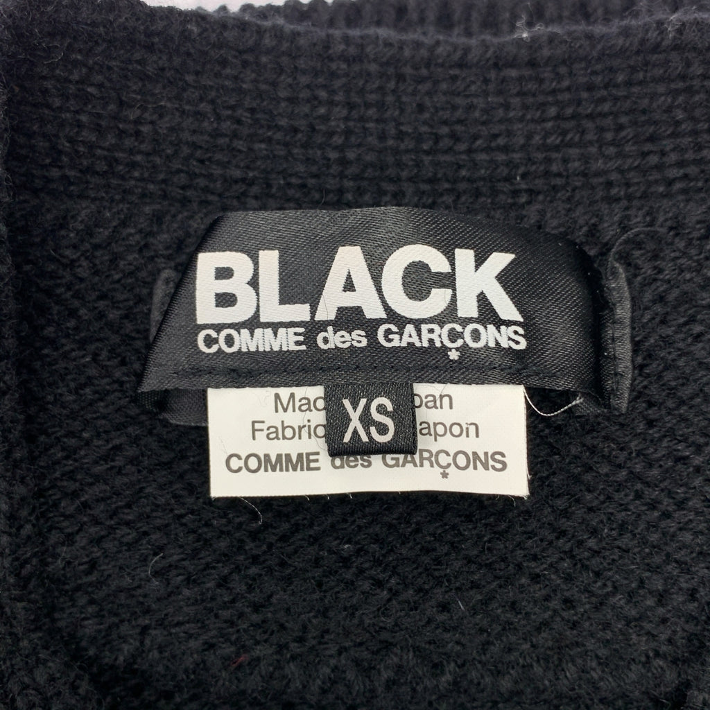 BLACK COMME des GARCONS / 블랙콤 데 걸슨 | AD2020 | Layered Wool Cardigan 레이어드 울 가디건 | XS |