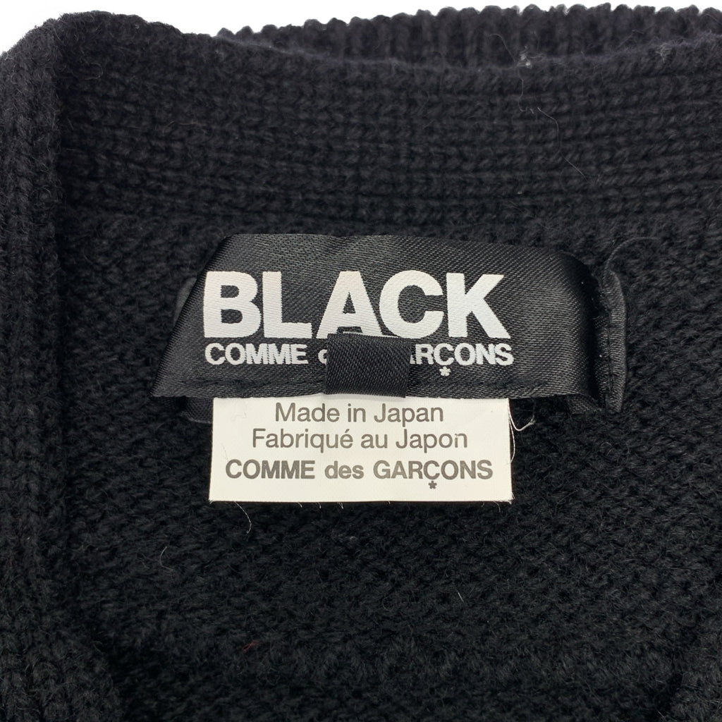 BLACK COMME des GARCONS / 블랙콤 데 걸슨 | AD2020 | Layered Wool Cardigan 레이어드 울 가디건 | XS |