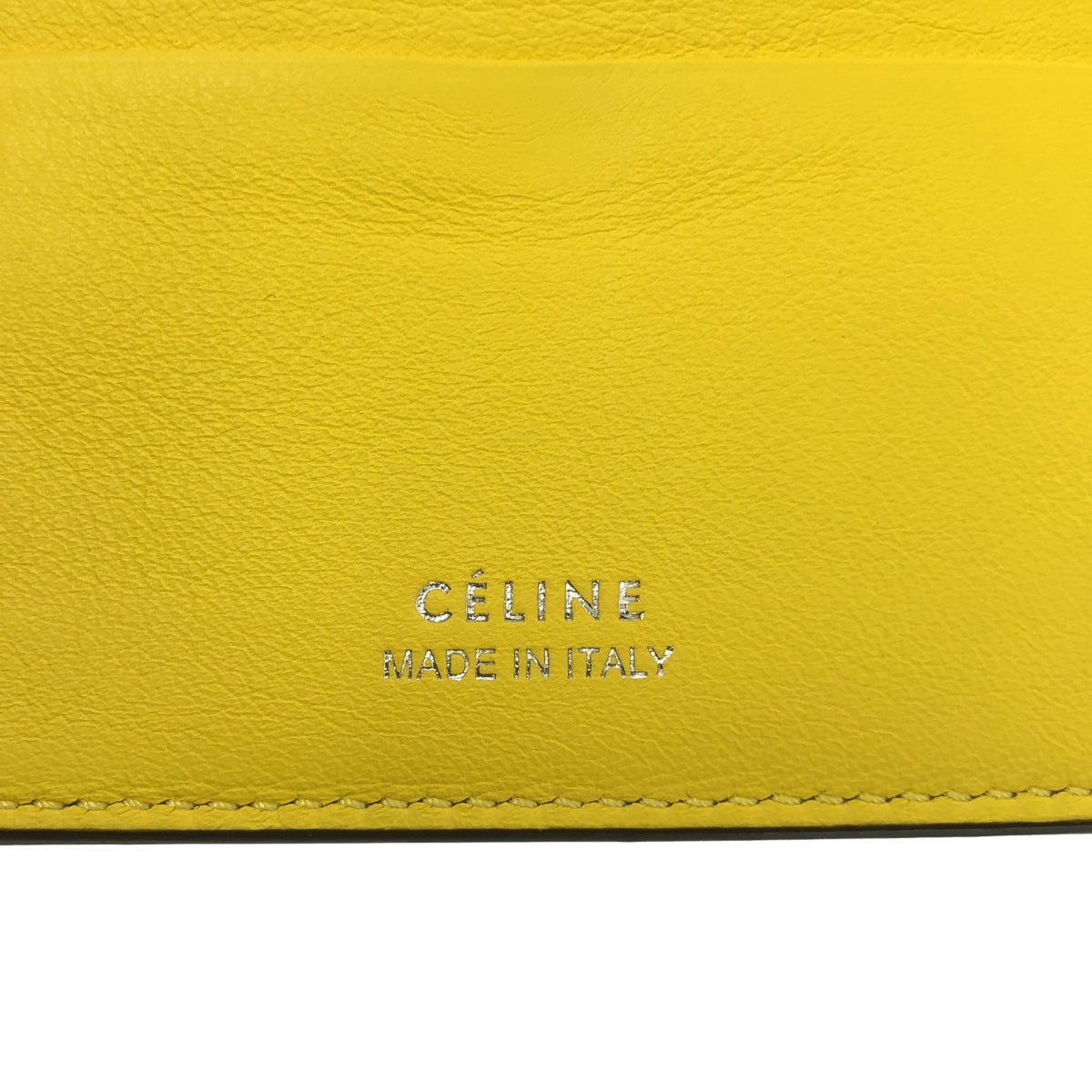 CELINE / セリーヌ | スモール フォールデッド マルチファンクション トリフォールド / レザー ロゴ コンパクト ウォレット 財布 |