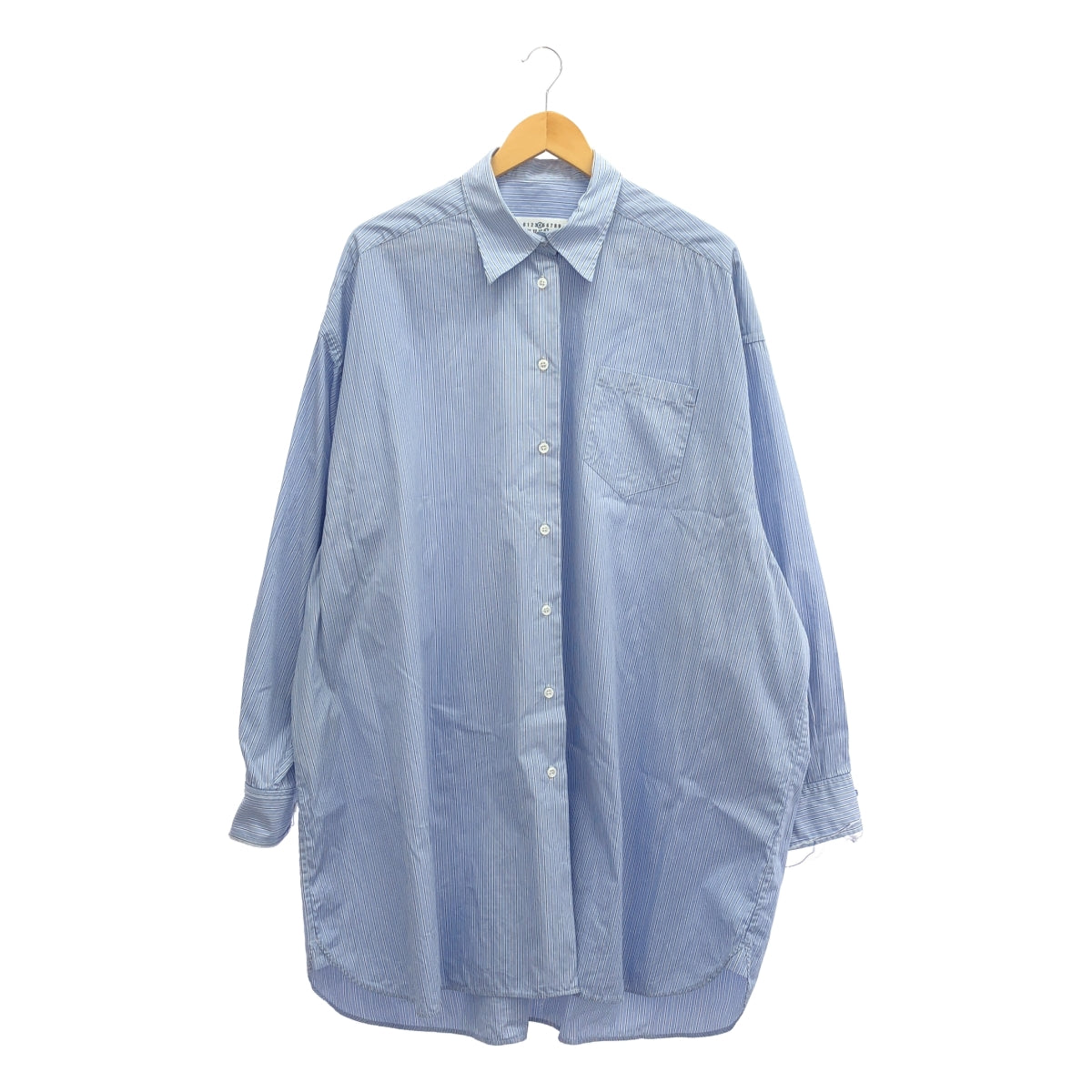 Maison Margiela / メゾンマルジェラ | 2024SS | ストライプ オーバー シャツ ワンピース | XS |