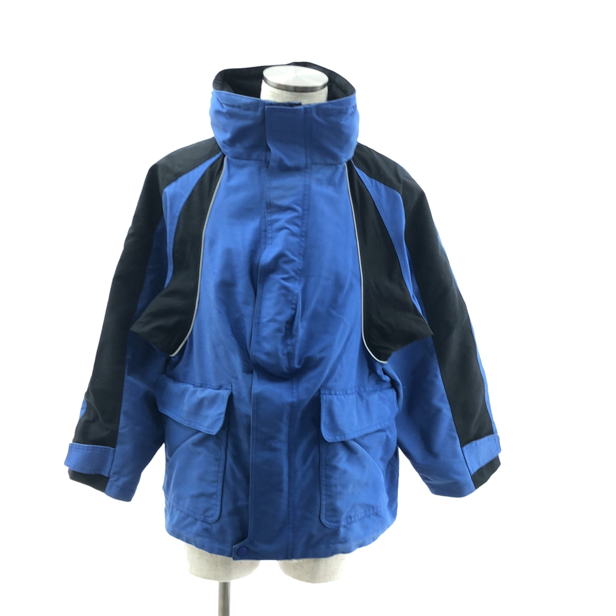 BALENCIAGA / 발렌시아가 | 오버 실루엣 로고 스키 블루존 재킷 후디 | 36 | 남성