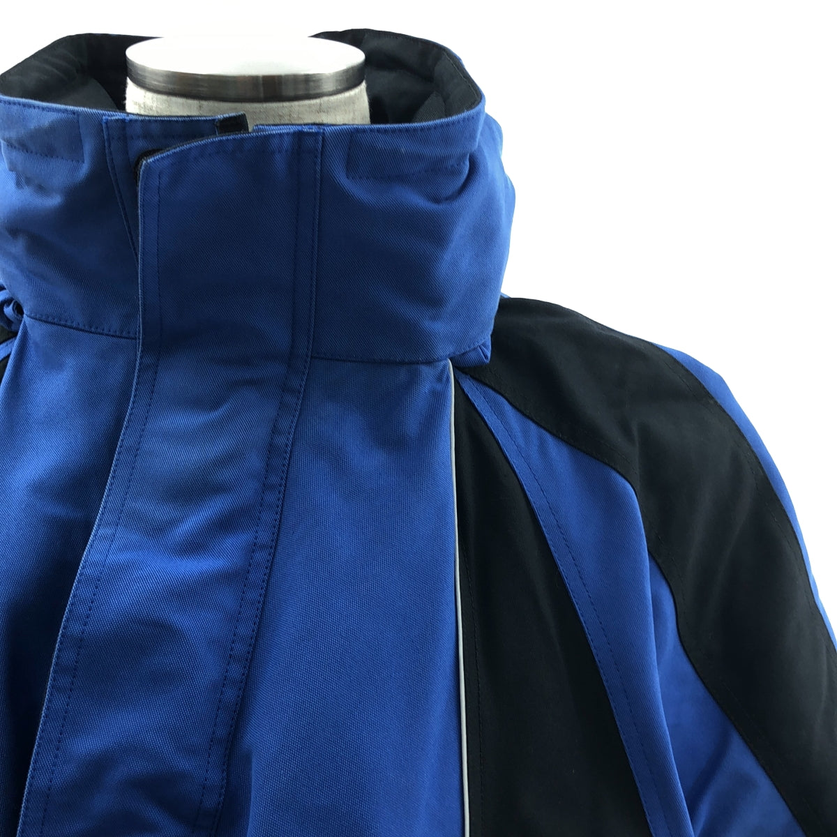 BALENCIAGA / 발렌시아가 | 오버 실루엣 로고 스키 블루존 재킷 후디 | 36 | 남성