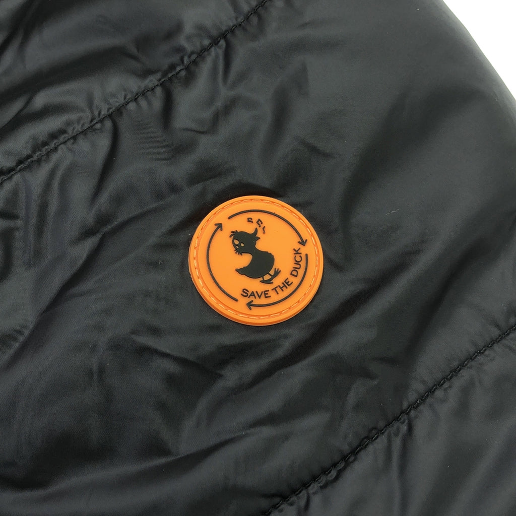 【美品】  SAVE THE DUCK / セーブザダック | リバーシブル ファー切替 ダウンコート フーディ | ブラック/ダークネイビー系 | レディース