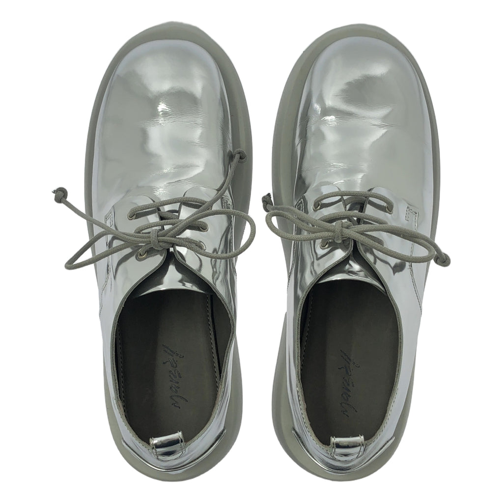 【美品】  Marsèll / マルセル | レザー メタリック レースアップ シューズ | 38 | シルバー | レディース