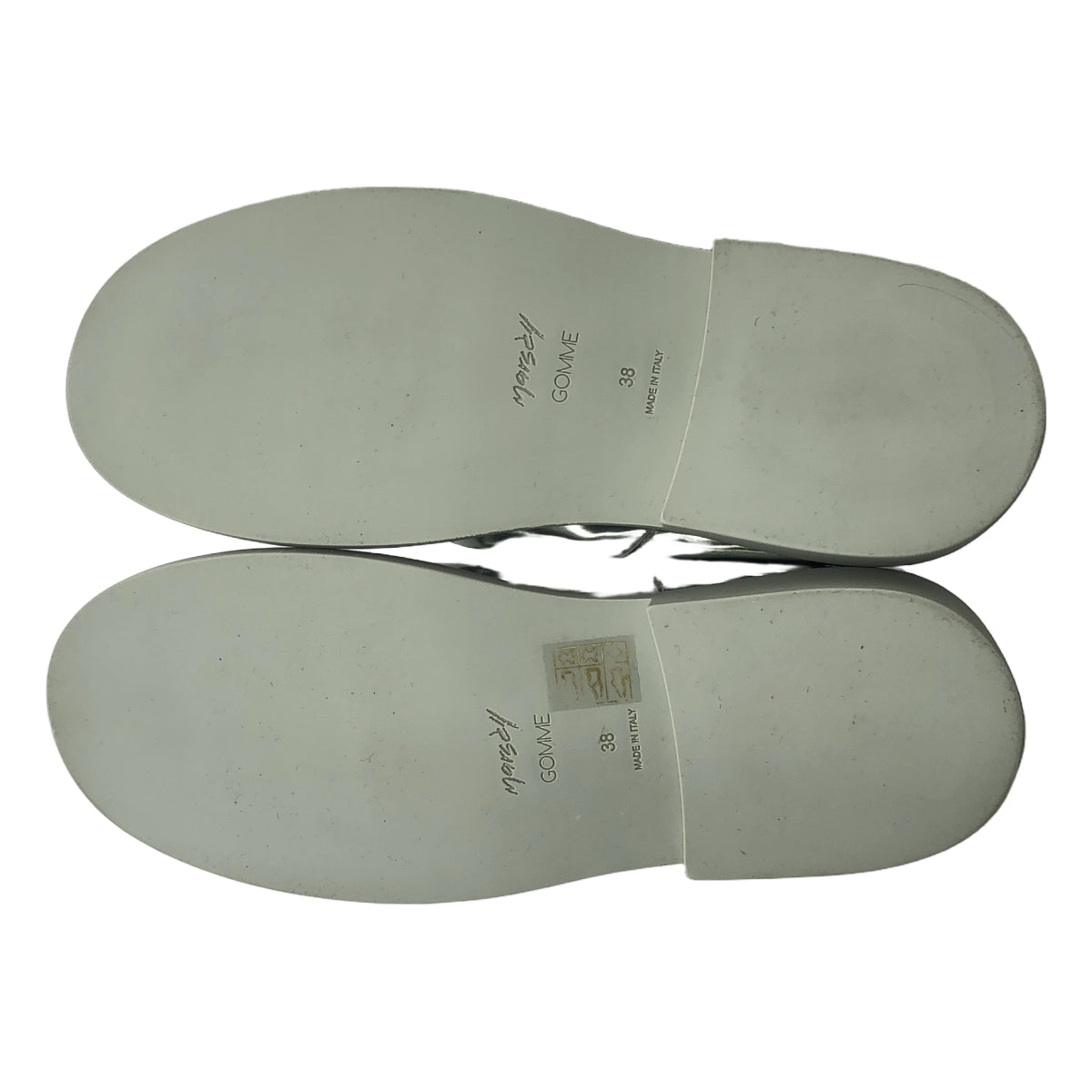 [狀況良好] Marsèll | 金屬色繫帶皮革鞋 | 38碼 | 銀色 | 女款