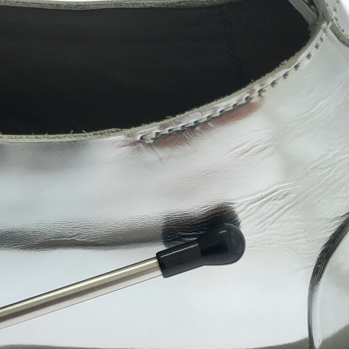 【美品】  Marsèll / マルセル | レザー メタリック レースアップ シューズ | 38 | シルバー | レディース