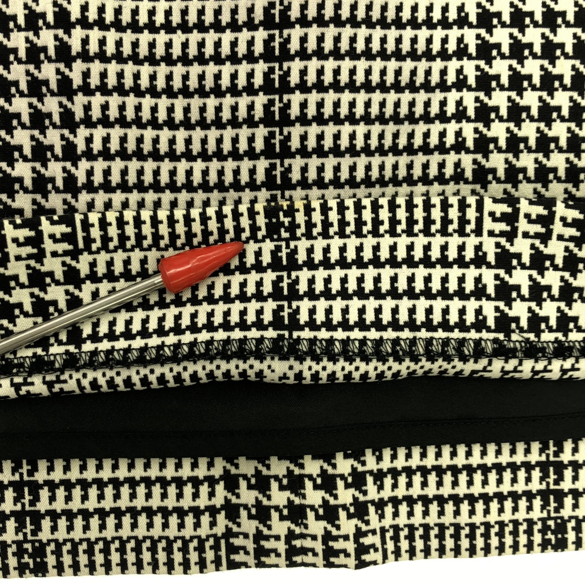 theory / セオリー | 格子柄 ノースリーブ ワンピース | 0 | ブラック/ホワイト | レディース