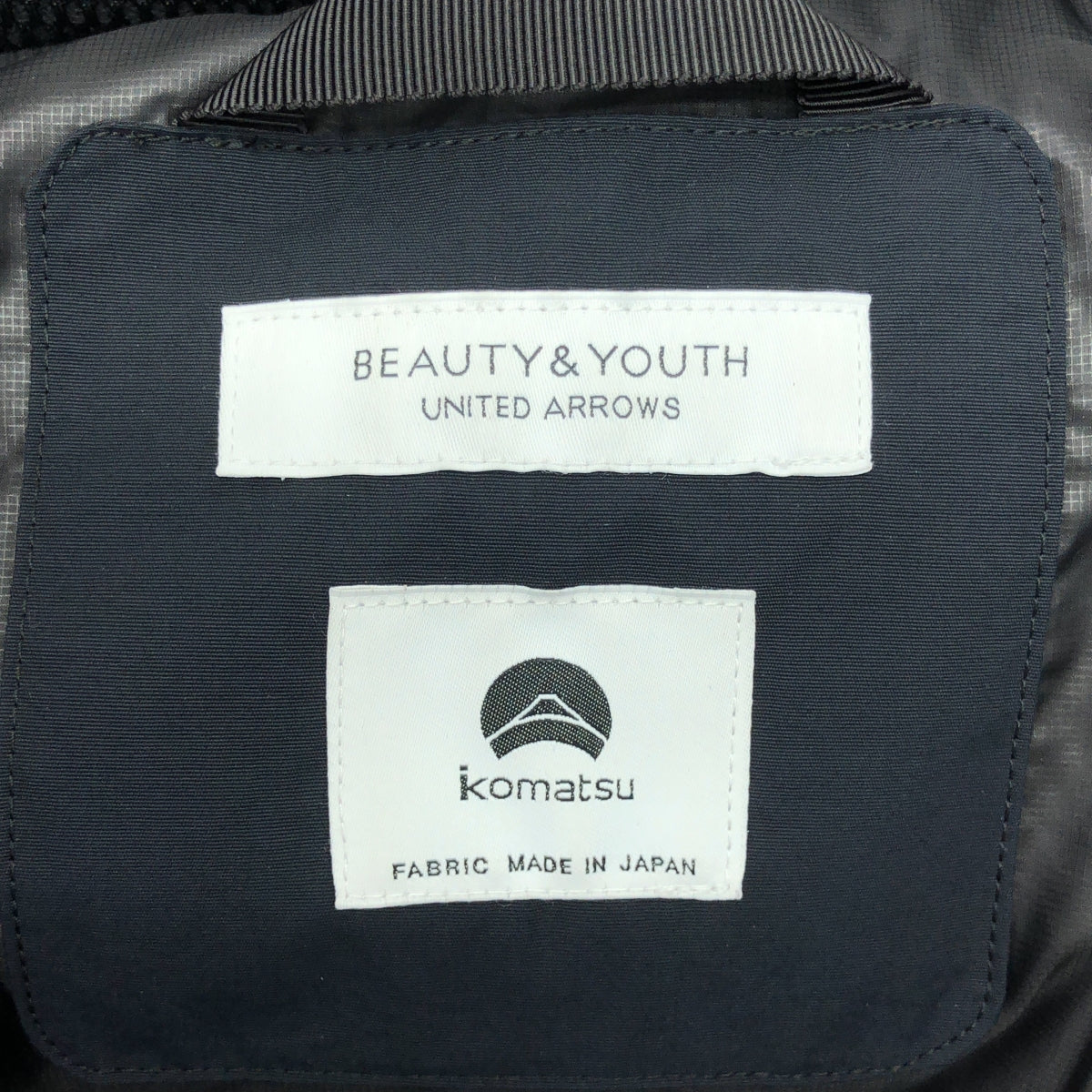 BEAUTY&YOUTH / ビューティーアンドユース | 小松マテーレ  コンビ アライド ダウン ジャケット | M | ネイビー/ブラック | メンズ