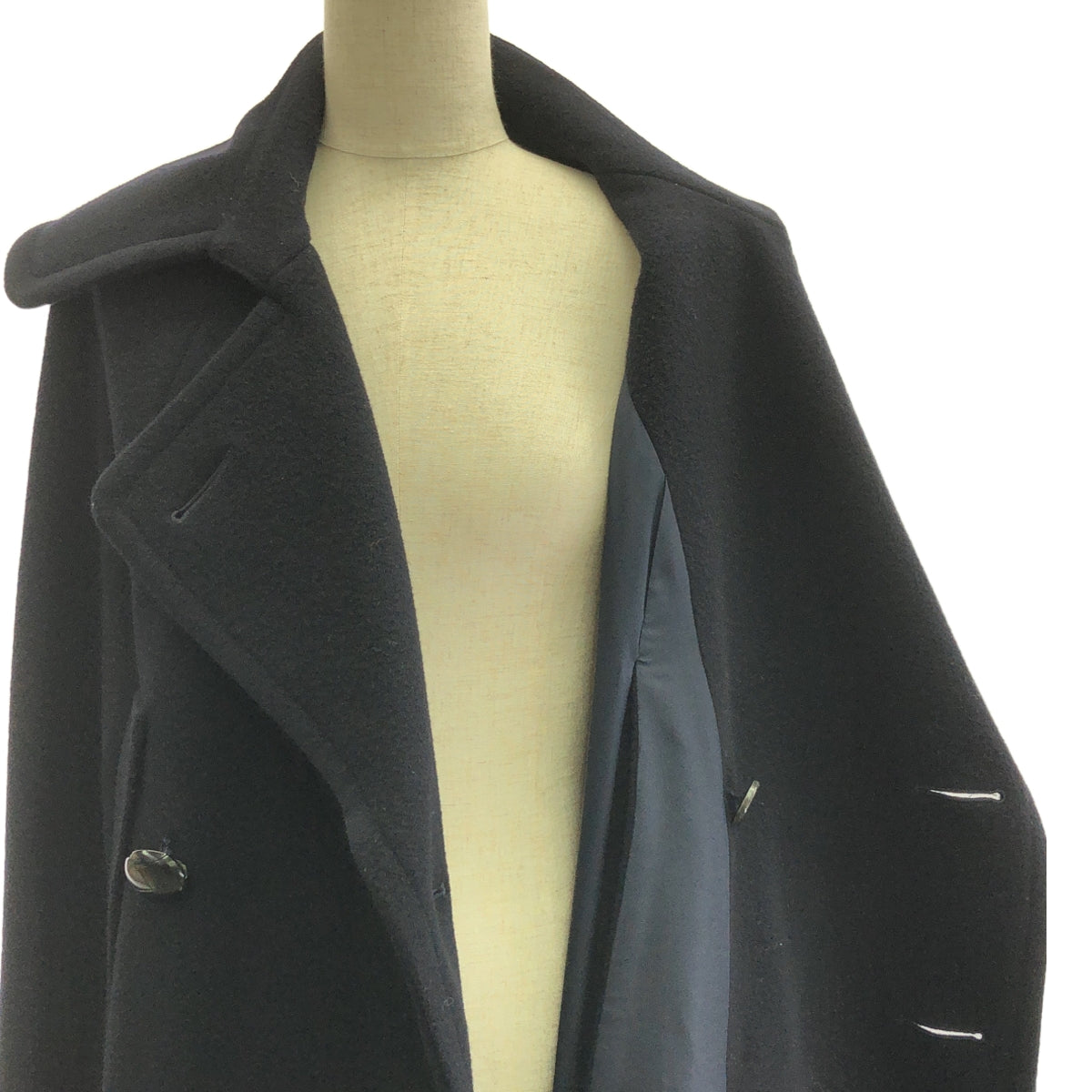 麥迪遜藍 | 羊毛披肩 P 大衣 | 00 | 海軍藍 | 女款