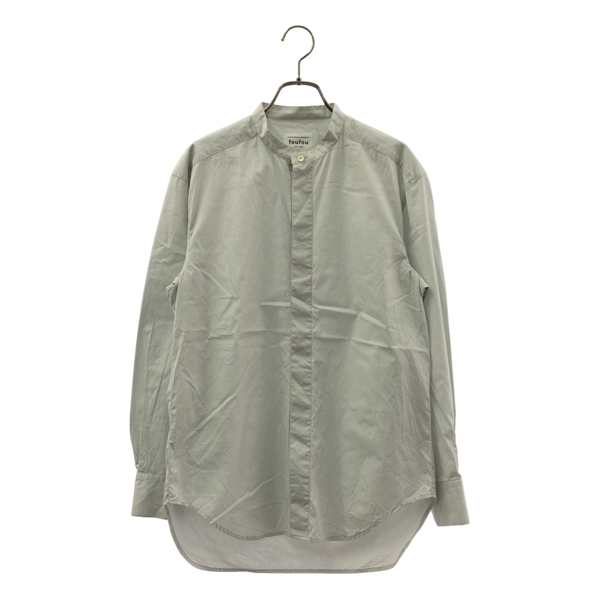 foufou / フーフー | fly front stand collar shirts フライフロント ノーカラー シャツ |